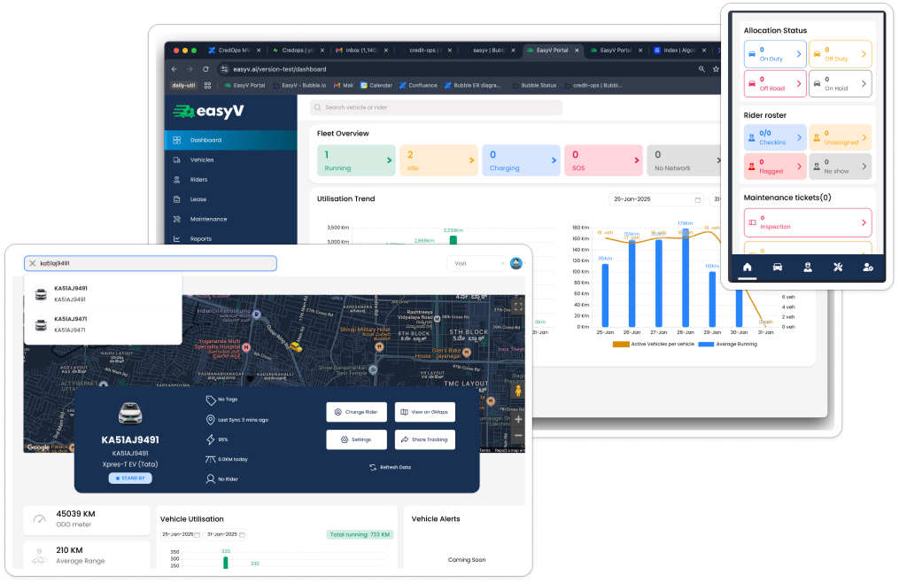 EasyV - Multiplatform EV SAAS for Fleet Operators