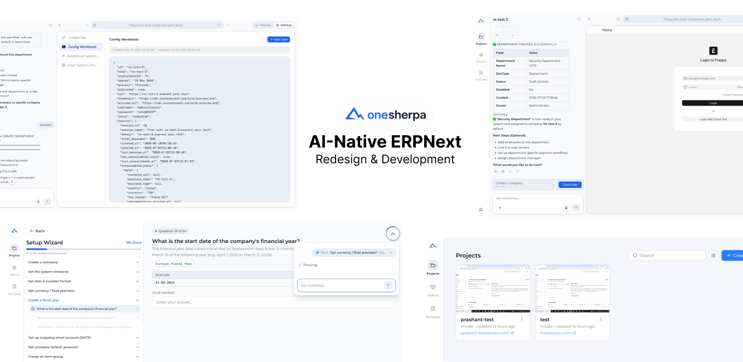 OneSherpa - AI-Native ERPNext Implementation Platform