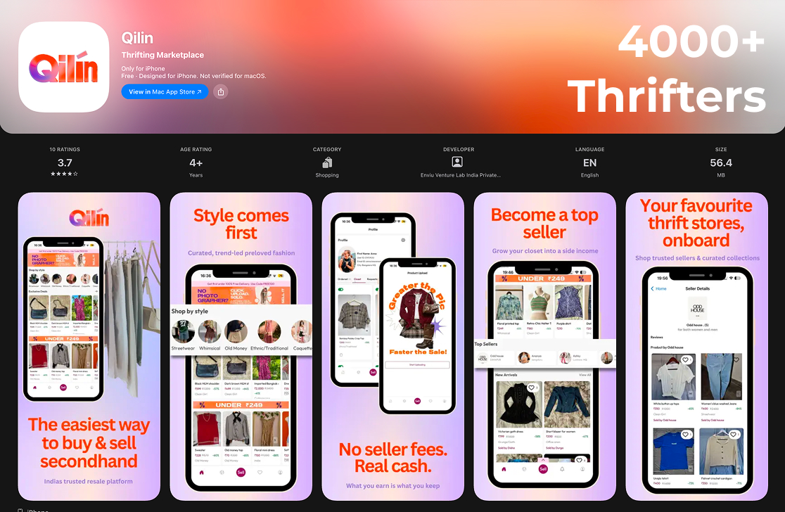 Qilin - P2P Thrifting App